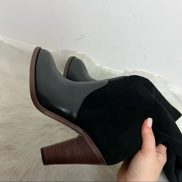 NWB Splendid Sullie Suede Leather Heel Riding Knee High Boots - Picture 13 of 15